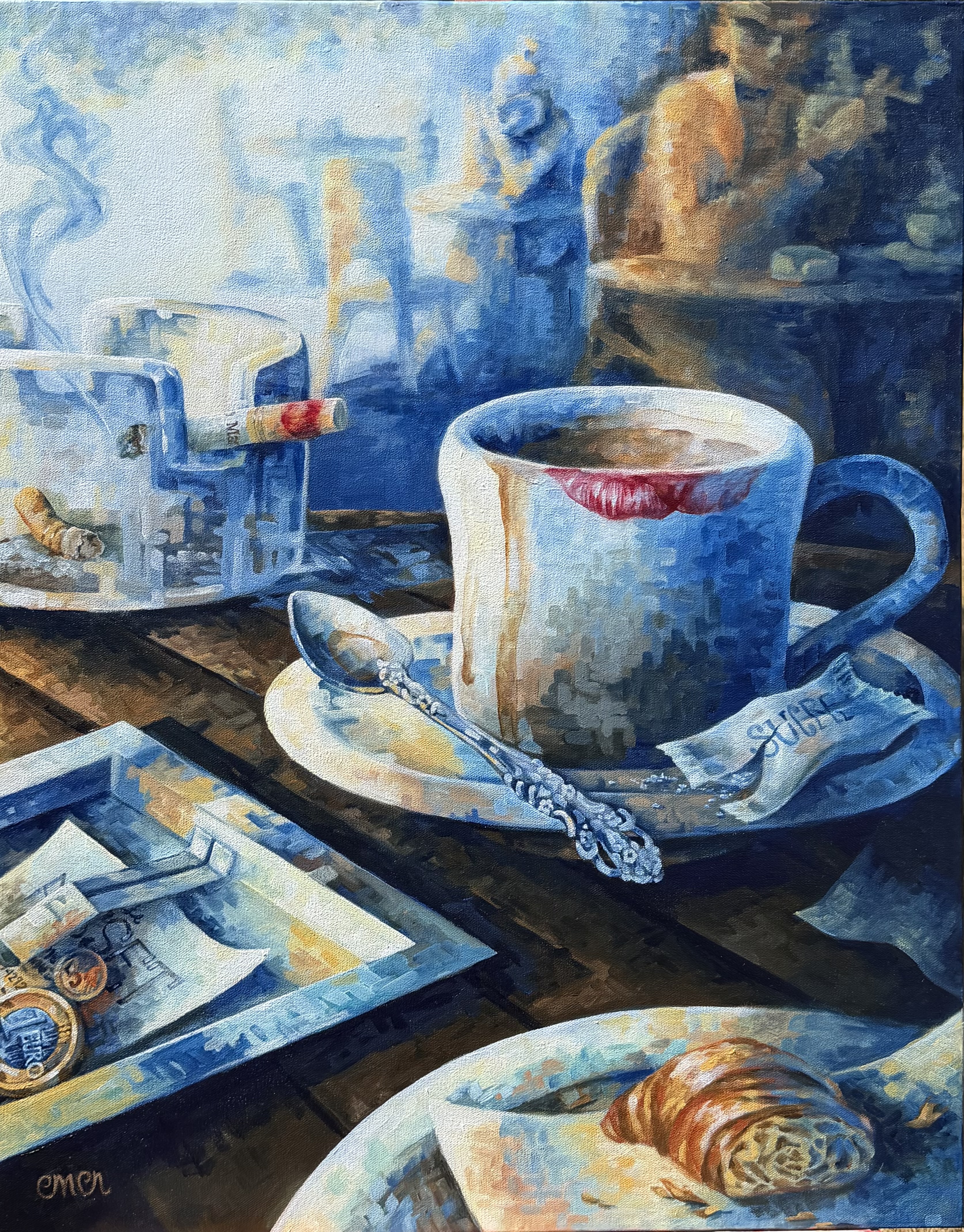 16" x 20" Un Café á Midi PRINT 